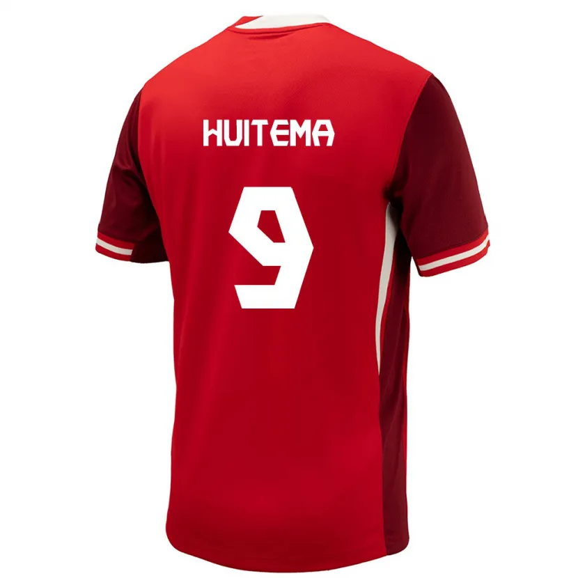 Danxen Kid Canada Jordyn Huitema #9 Red Home Jersey 24-26 T-Shirt