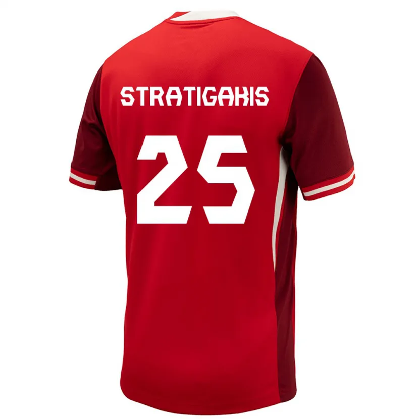 Danxen Kid Canada Sarah Stratigakis #25 Red Home Jersey 24-26 T-Shirt