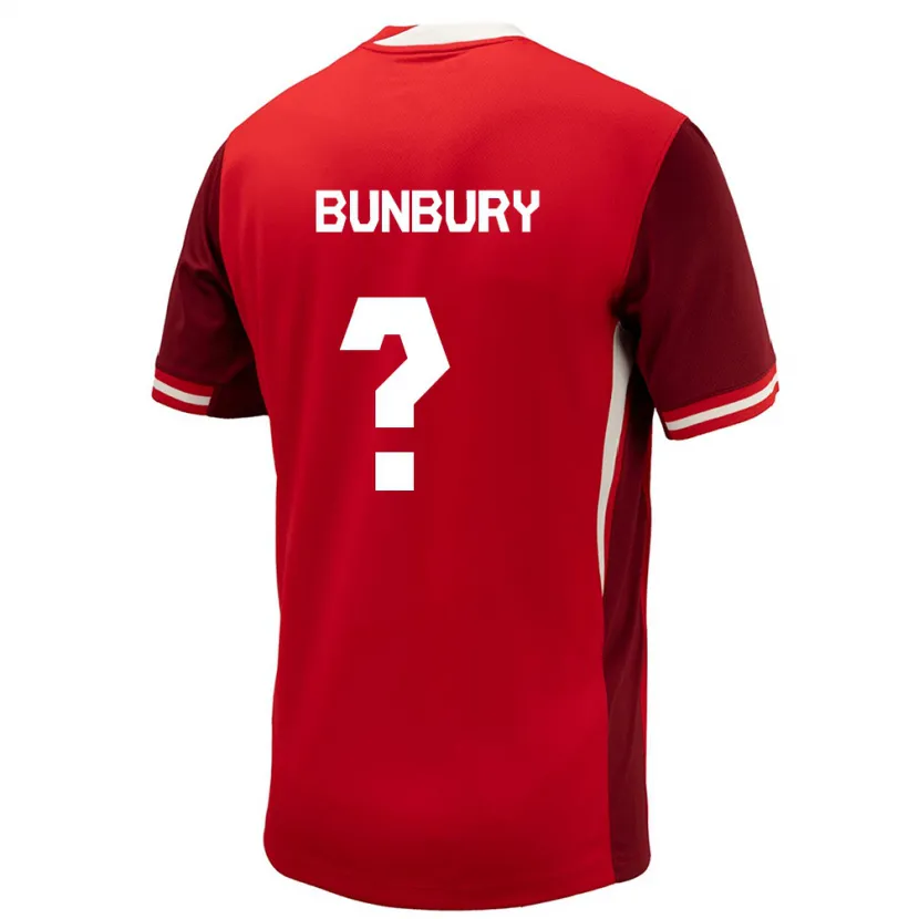 Danxen Kid Canada Mataeo Bunbury #0 Red Home Jersey 24-26 T-Shirt