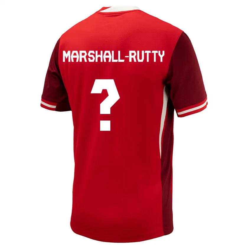 Danxen Kid Canada Jahkeele Marshall Rutty #0 Red Home Jersey 24-26 T-Shirt