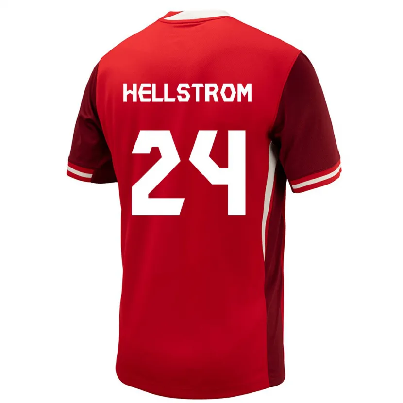 Danxen Kid Canada Jenna Hellstrom #24 Red Home Jersey 24-26 T-Shirt