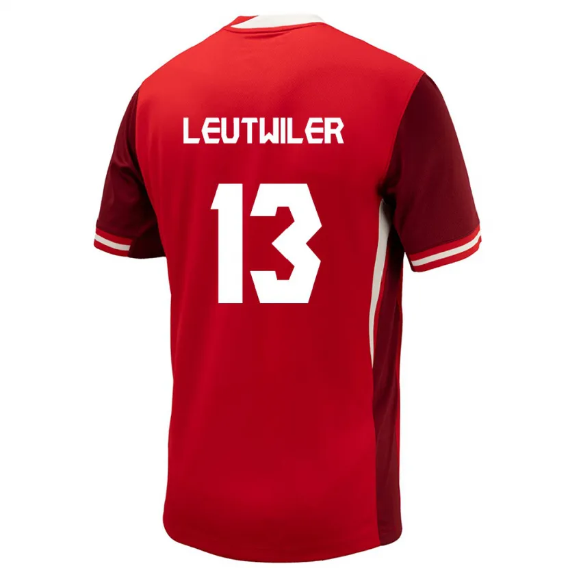 Danxen Kid Canada Jayson Leutwiler #13 Red Home Jersey 24-26 T-Shirt