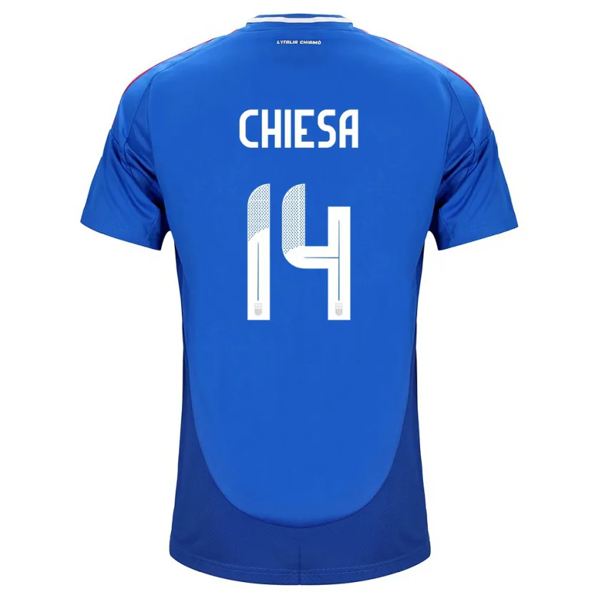 Danxen Kid Italy Federico Chiesa #14 Blue Home Jersey 24-26 T-Shirt