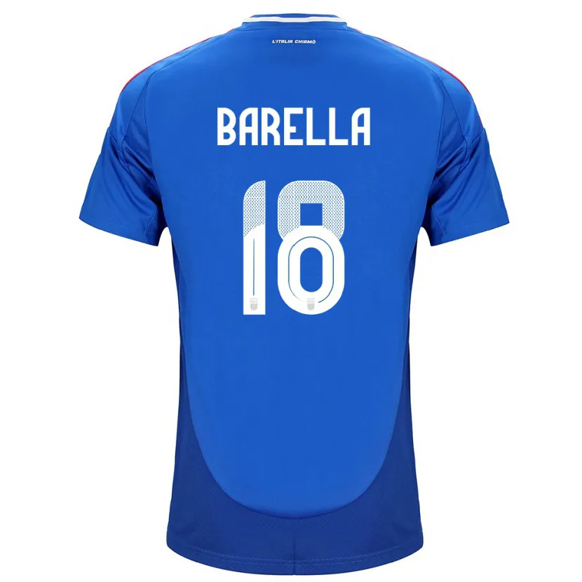 Danxen Kid Italy Nicolò Barella #18 Blue Home Jersey 24-26 T-Shirt