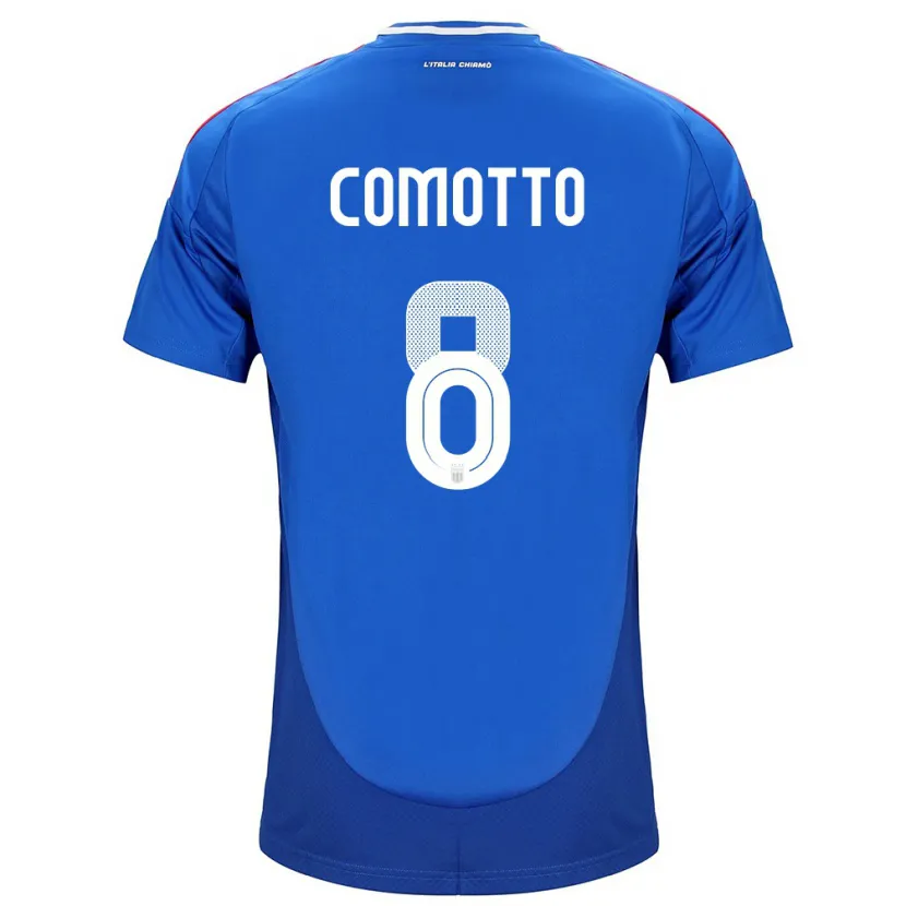 Danxen Kid Italy Christian Comotto #8 Blue Home Jersey 24-26 T-Shirt