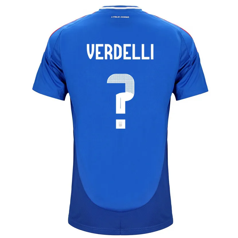 Danxen Kid Italy Davide Verdelli #0 Blue Home Jersey 24-26 T-Shirt