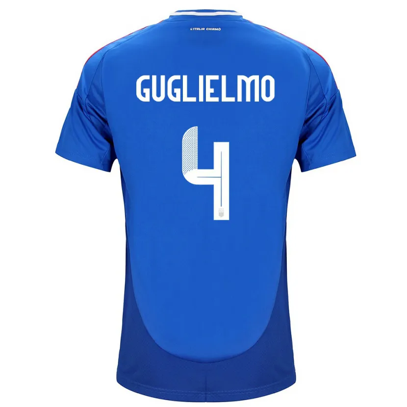 Danxen Kid Italy Lucia Di Guglielmo #4 Blue Home Jersey 24-26 T-Shirt