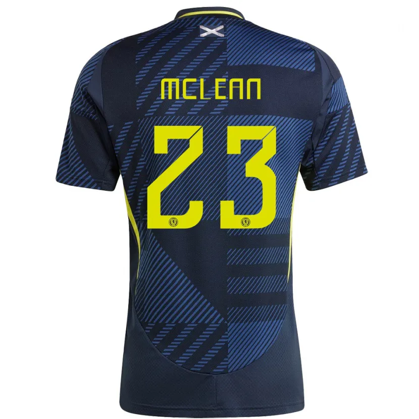 Danxen Kid Scotland Kenny Mclean #23 Dark Blue Home Jersey 24-26 T-Shirt