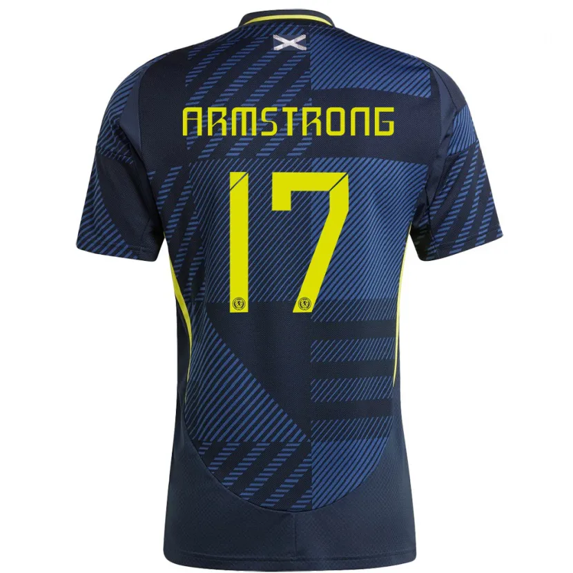 Danxen Kid Scotland Stuart Armstrong #17 Dark Blue Home Jersey 24-26 T-Shirt