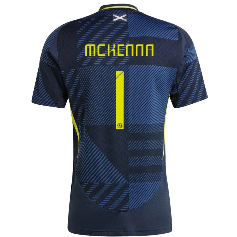 Danxen Kid Scotland Callan Mckenna #1 Dark Blue Home Jersey 24-26 T-Shirt