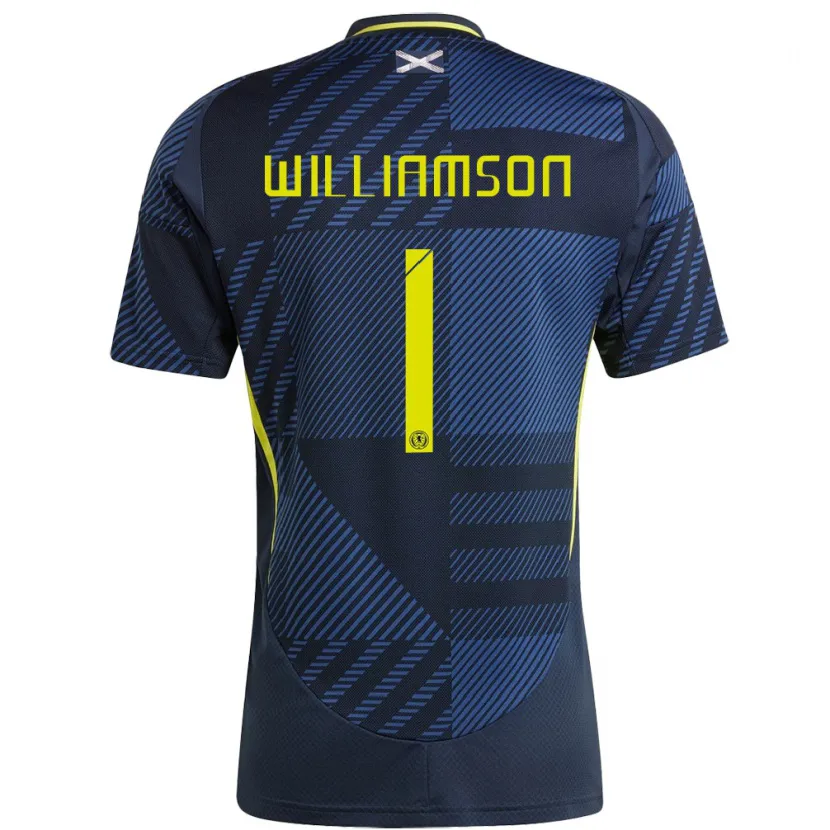 Danxen Kid Scotland Woody Williamson #1 Dark Blue Home Jersey 24-26 T-Shirt