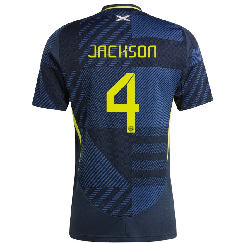 Danxen Kid Scotland Louis Jackson #4 Dark Blue Home Jersey 24-26 T-Shirt