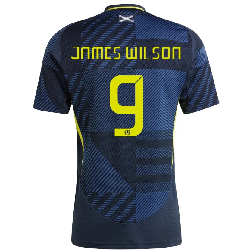 Danxen Kid Scotland James Wilson #9 Dark Blue Home Jersey 24-26 T-Shirt