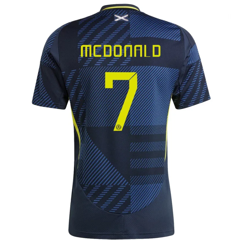 Danxen Kid Scotland Josh Mcdonald #7 Dark Blue Home Jersey 24-26 T-Shirt