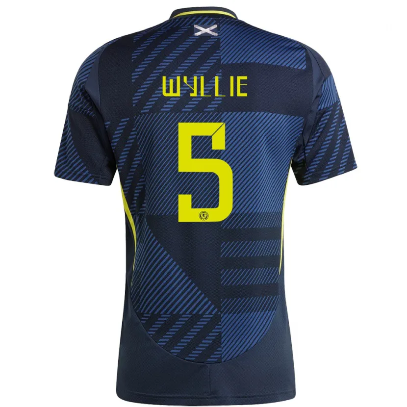 Danxen Kid Scotland Jack Wyllie #5 Dark Blue Home Jersey 24-26 T-Shirt