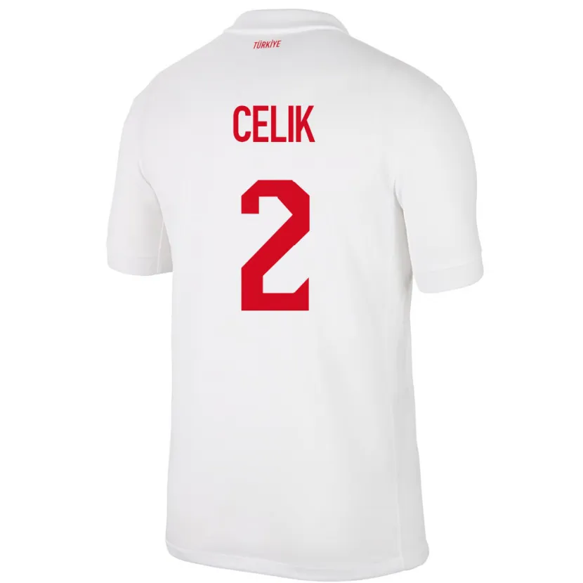 Danxen Kid Turkey Zeki Çelik #2 White Home Jersey 24-26 T-Shirt