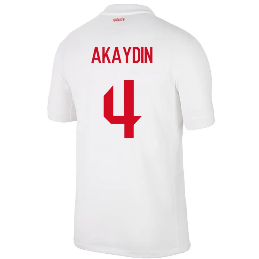 Danxen Kid Turkey Samet Akaydin #4 White Home Jersey 24-26 T-Shirt