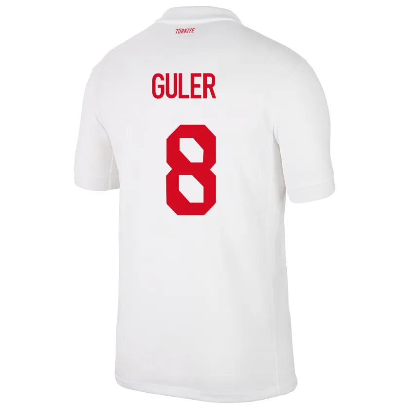 Danxen Kid Turkey Arda Güler #8 White Home Jersey 24-26 T-Shirt