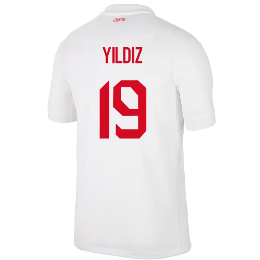 Danxen Kid Turkey Kenan Yıldız #19 White Home Jersey 24-26 T-Shirt