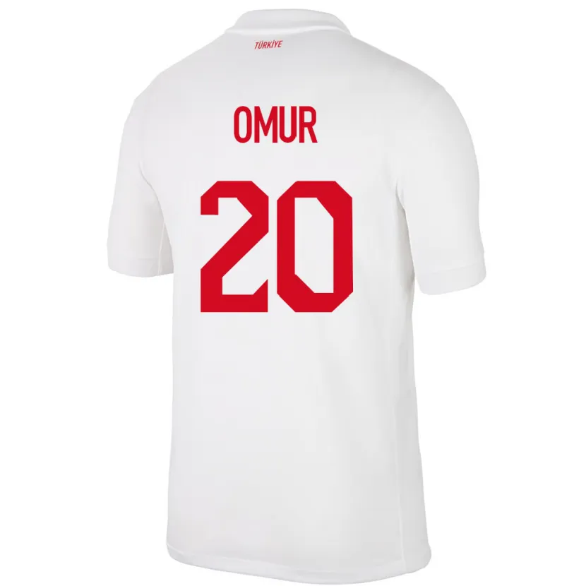 Danxen Kid Turkey Abdülkadir Ömür #20 White Home Jersey 24-26 T-Shirt