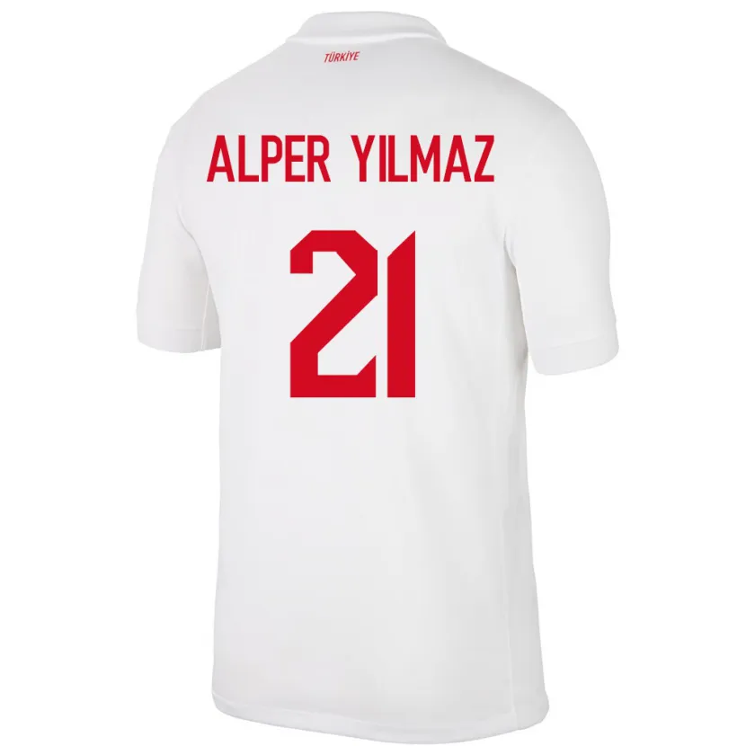 Danxen Kid Turkey Barış Alper Yılmaz #21 White Home Jersey 24-26 T-Shirt