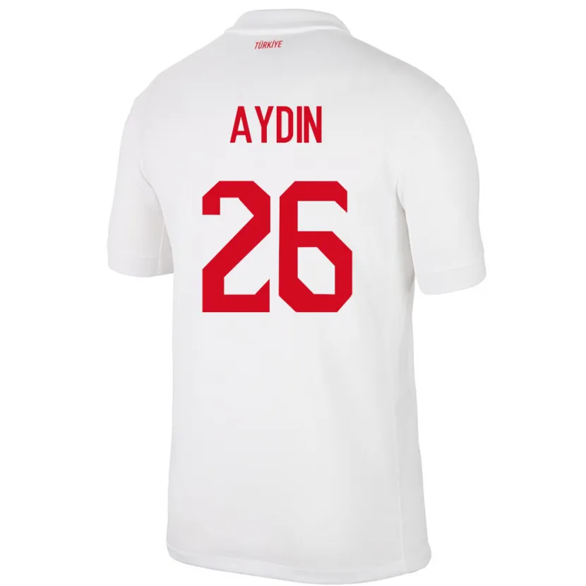 Danxen Kid Turkey Oğuz Aydın #26 White Home Jersey 24-26 T-Shirt