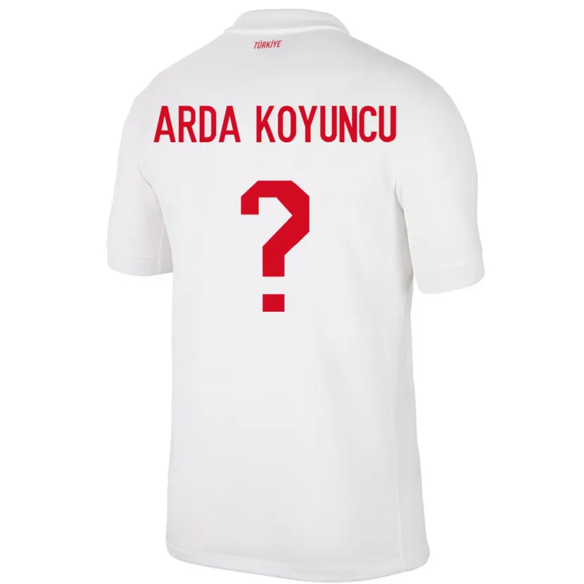 Danxen Kid Turkey Efe Arda Koyuncu #0 White Home Jersey 24-26 T-Shirt