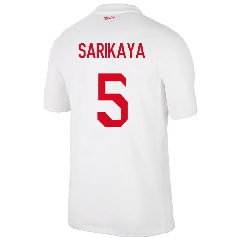 Danxen Kid Turkey Efe Sarıkaya #5 White Home Jersey 24-26 T-Shirt