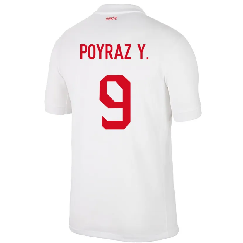 Danxen Kid Turkey Poyraz Yıldırım #9 White Home Jersey 24-26 T-Shirt