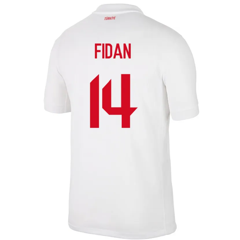 Danxen Kid Turkey Yiğit Fidan #14 White Home Jersey 24-26 T-Shirt