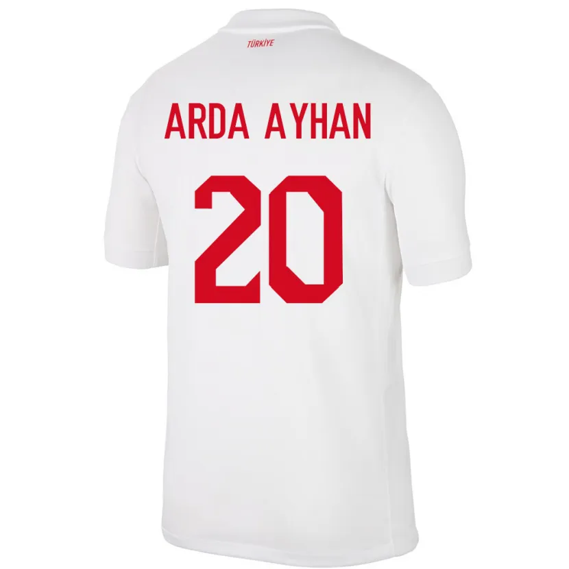 Danxen Kid Turkey Murat Arda Ayhan #20 White Home Jersey 24-26 T-Shirt