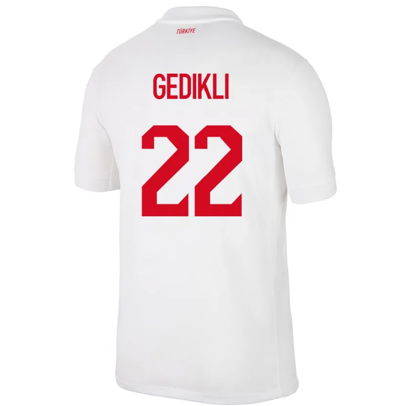 Danxen Kid Turkey Berkant Gedikli #22 White Home Jersey 24-26 T-Shirt