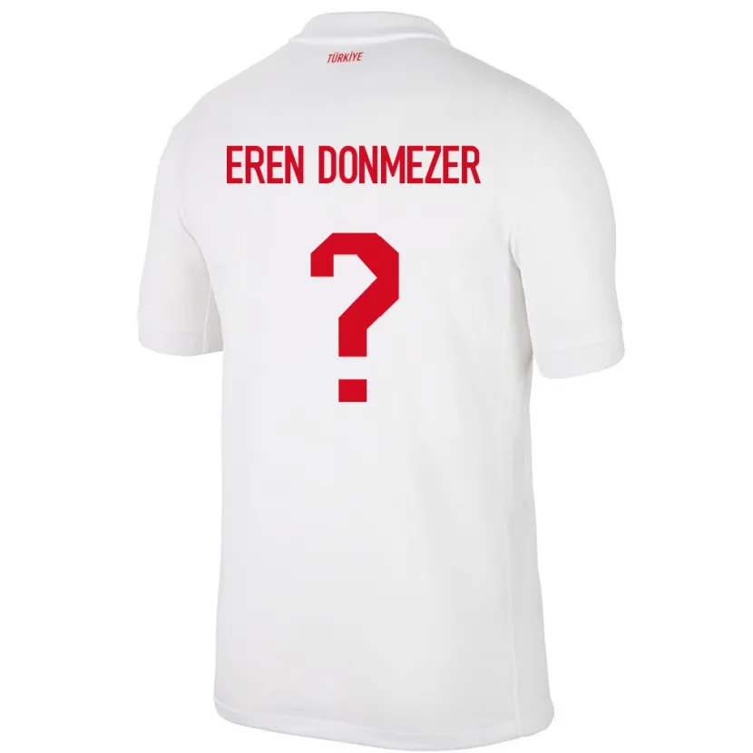 Danxen Kid Turkey Deniz Eren Dönmezer #0 White Home Jersey 24-26 T-Shirt