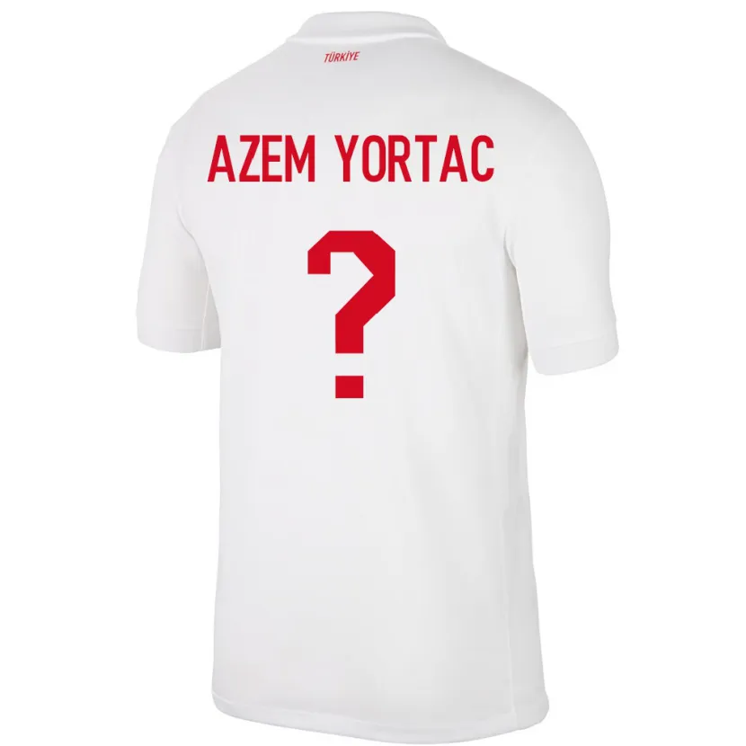 Danxen Kid Turkey Mustafa Azem Yortaç #0 White Home Jersey 24-26 T-Shirt