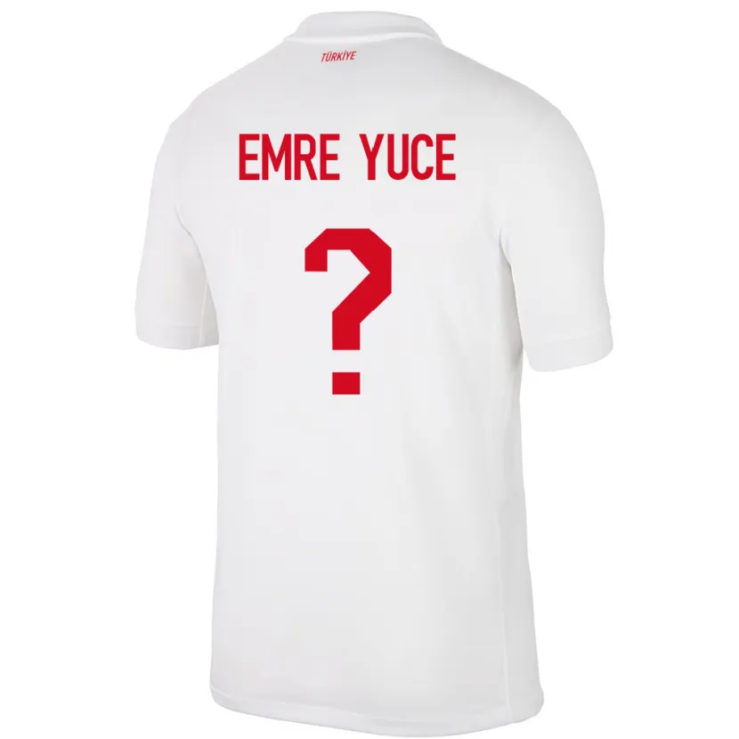 Danxen Kid Turkey Yunus Emre Yüce #0 White Home Jersey 24-26 T-Shirt