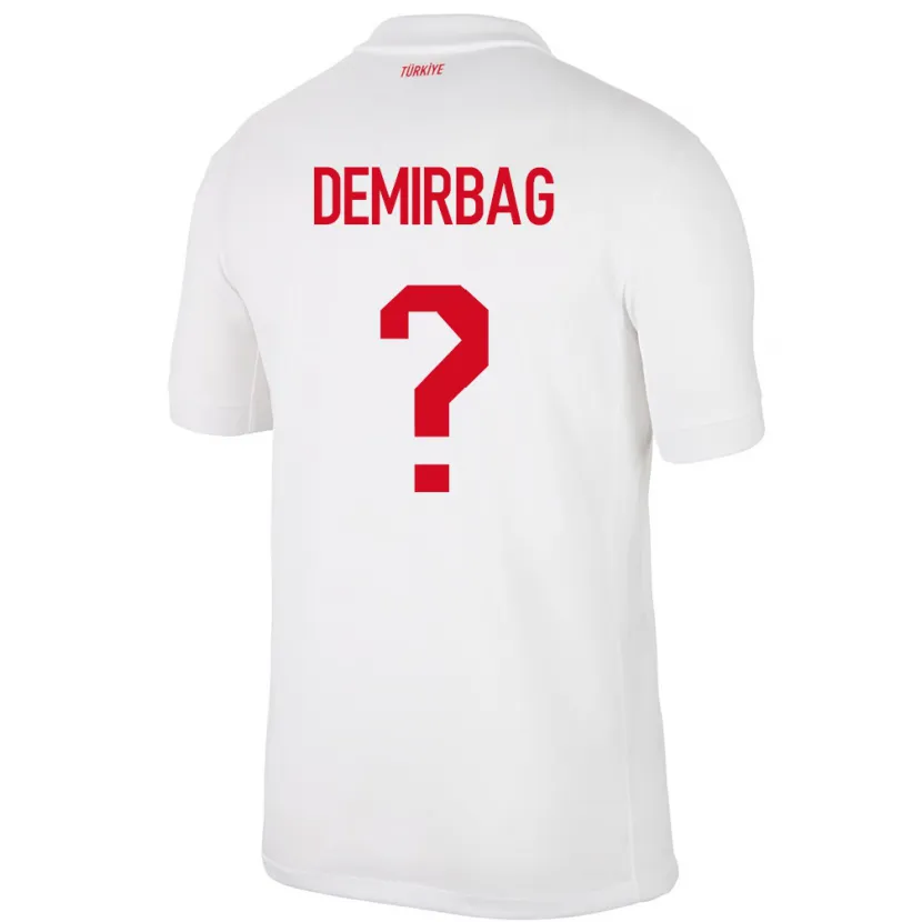 Danxen Kid Turkey Ozan Demirbağ #0 White Home Jersey 24-26 T-Shirt