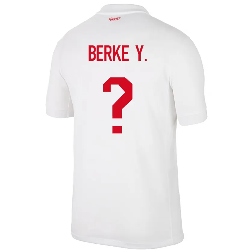 Danxen Kid Turkey Berke Yıldırım #0 White Home Jersey 24-26 T-Shirt