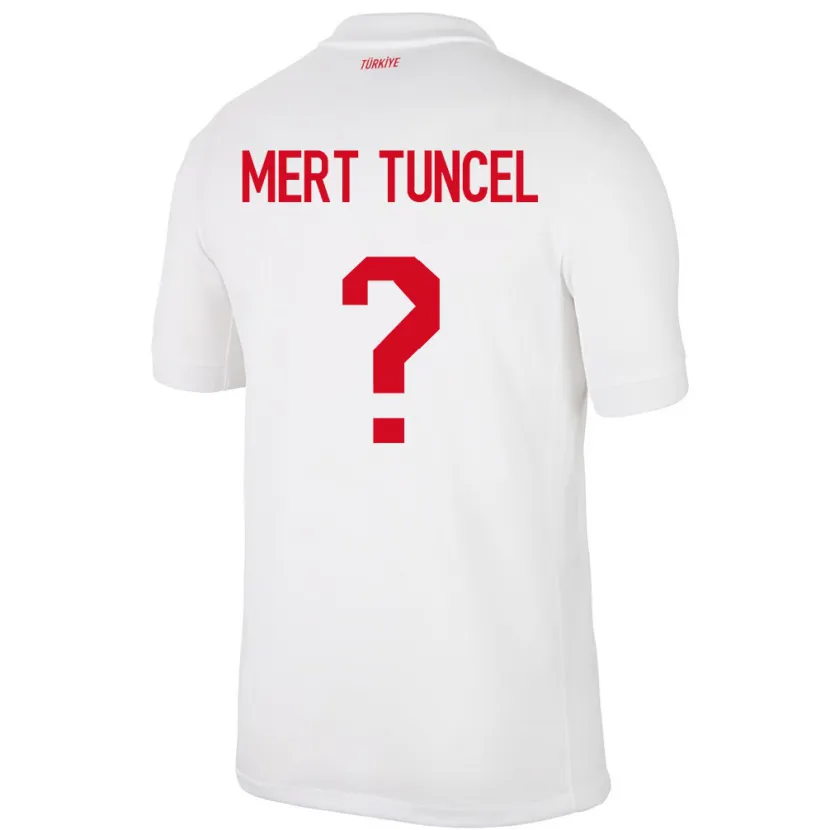 Danxen Kid Turkey Hasan Mert Tuncel #0 White Home Jersey 24-26 T-Shirt