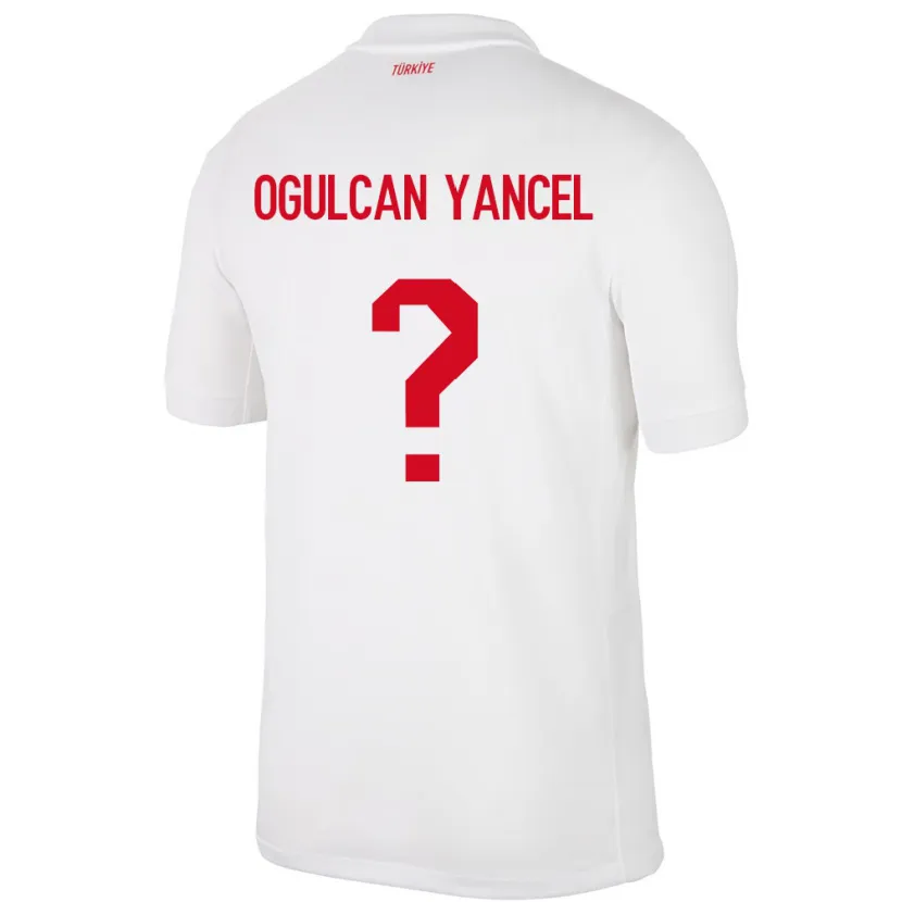 Danxen Kid Turkey Necati Oğulcan Yançel #0 White Home Jersey 24-26 T-Shirt