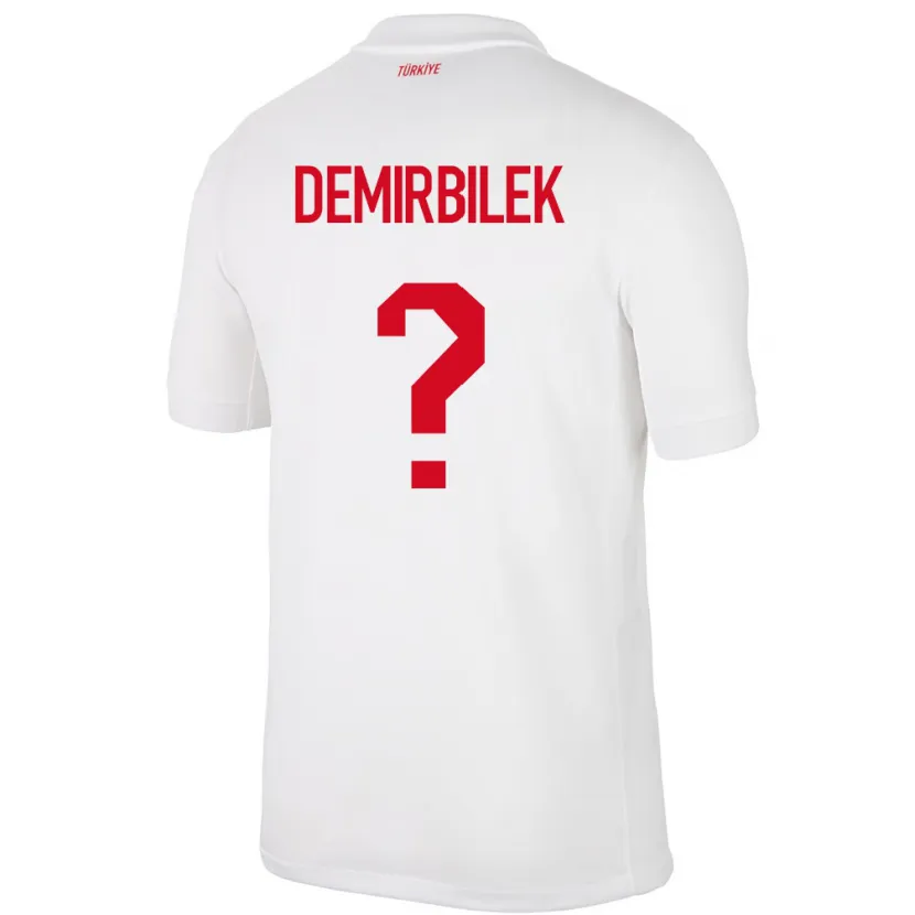 Danxen Kid Turkey Ali Demirbilek #0 White Home Jersey 24-26 T-Shirt