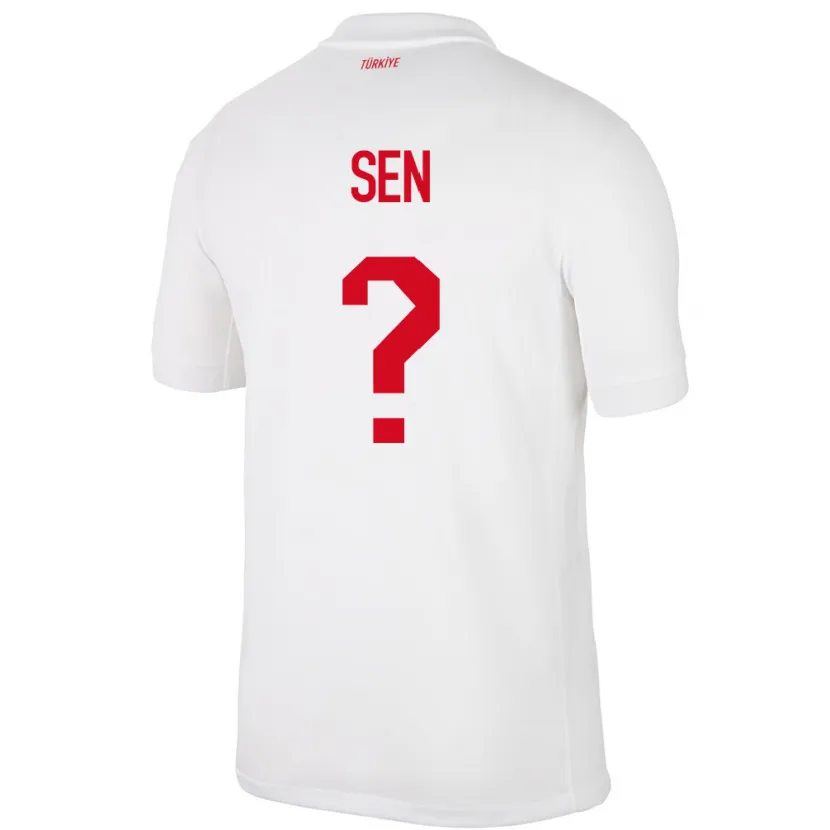 Danxen Kid Turkey Hüseyin Şen #0 White Home Jersey 24-26 T-Shirt