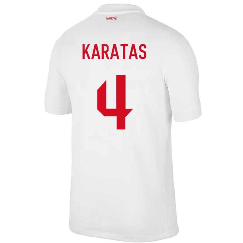 Danxen Kid Turkey Eda Karataş #4 White Home Jersey 24-26 T-Shirt