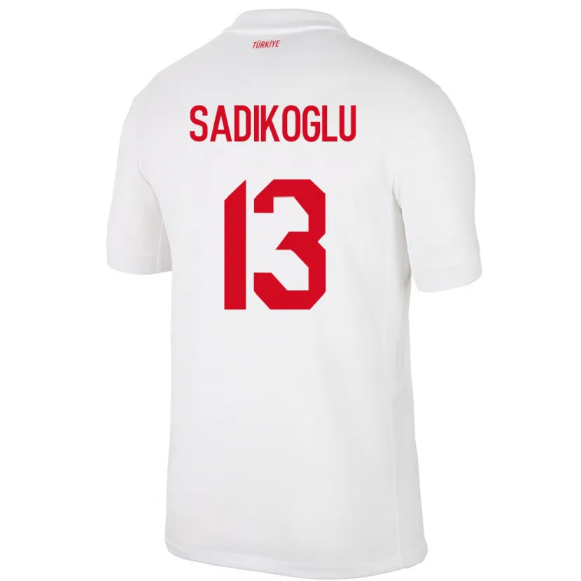 Danxen Kid Turkey Birgül Sadıkoğlu #13 White Home Jersey 24-26 T-Shirt