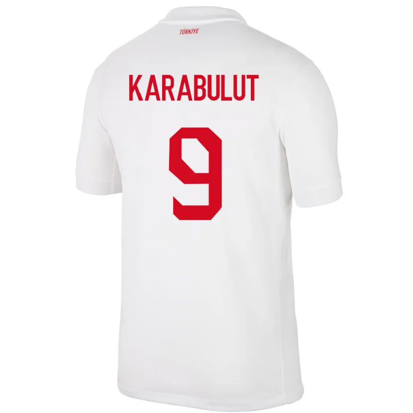 Danxen Kid Turkey Arzu Karabulut #9 White Home Jersey 24-26 T-Shirt