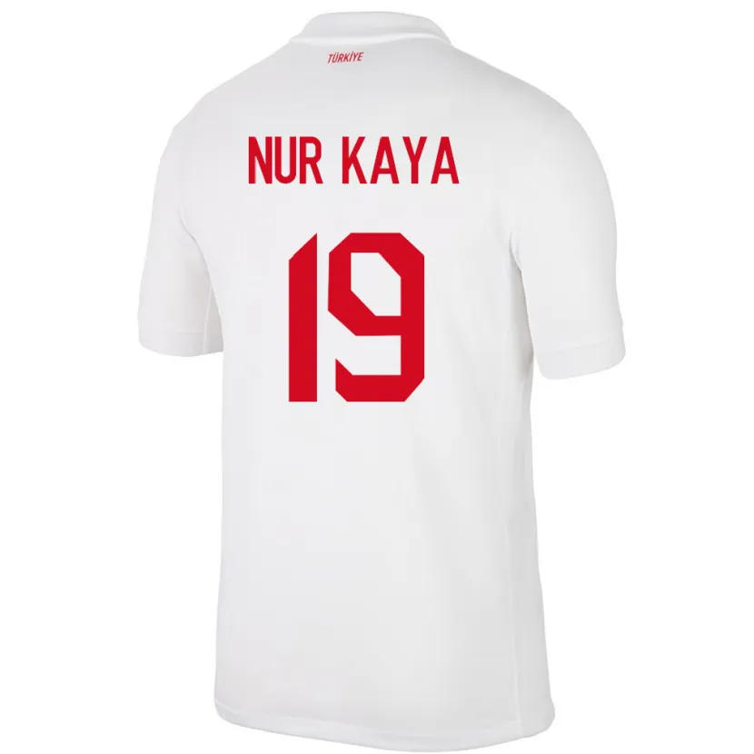 Danxen Kid Turkey Cansu Nur Kaya #19 White Home Jersey 24-26 T-Shirt