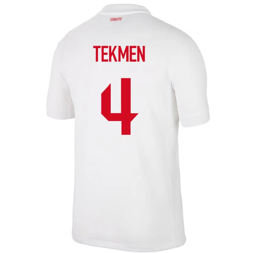 Danxen Kid Turkey Ece Tekmen #4 White Home Jersey 24-26 T-Shirt