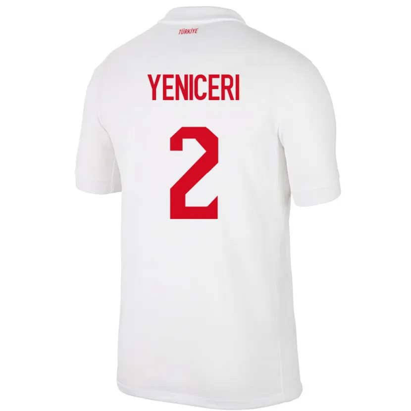 Danxen Kid Turkey Berna Yeniçeri #2 White Home Jersey 24-26 T-Shirt