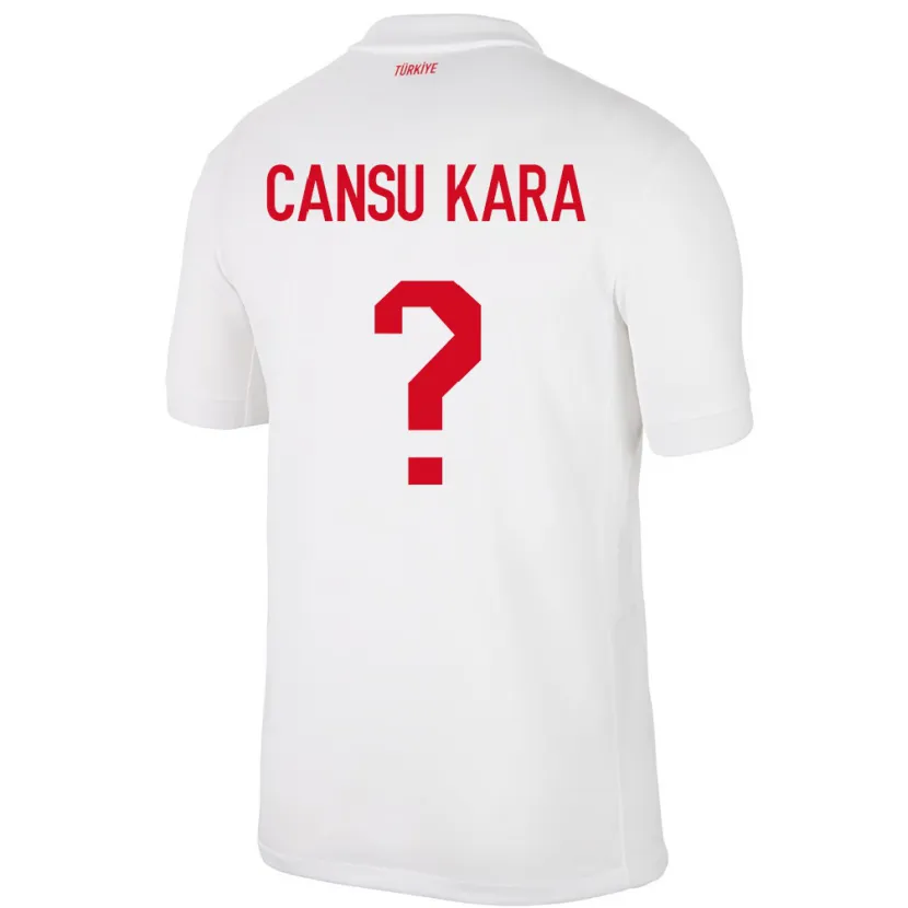 Danxen Kid Turkey İlayda Cansu Kara #0 White Home Jersey 24-26 T-Shirt