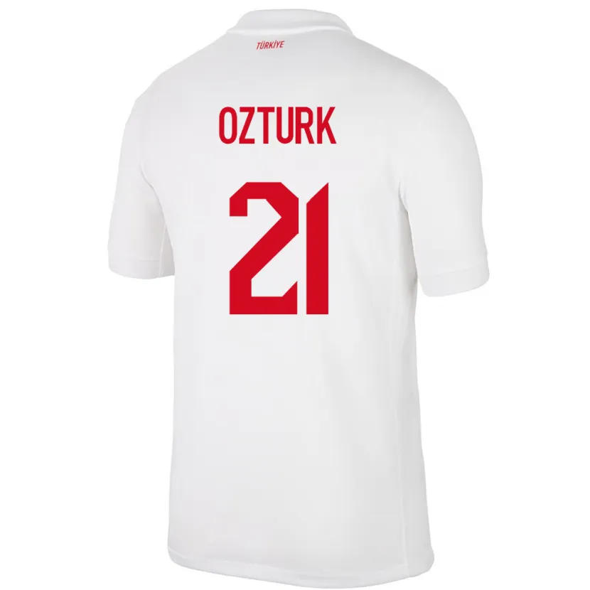 Danxen Kid Turkey Melike Öztürk #21 White Home Jersey 24-26 T-Shirt