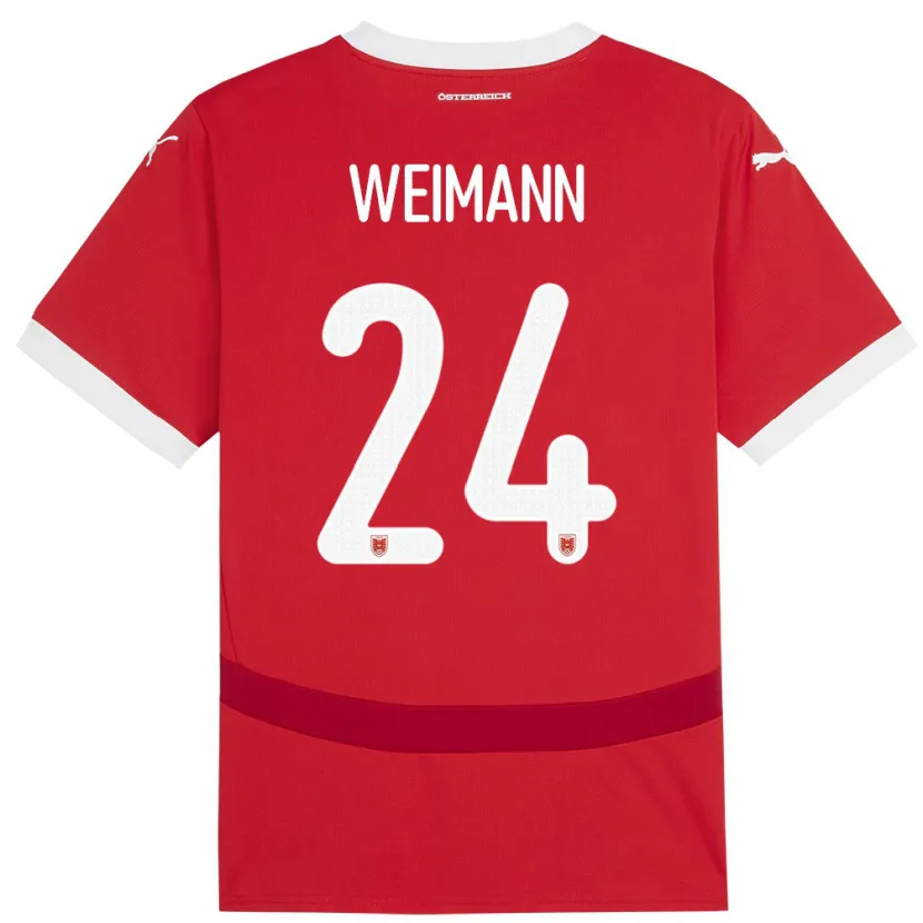 Danxen Kid Austria Andreas Weimann #24 Red Home Jersey 24-26 T-Shirt